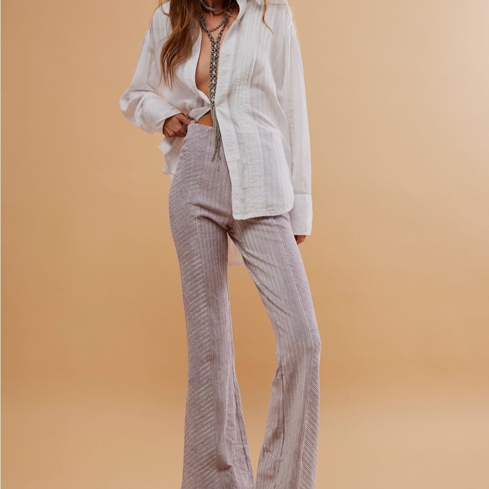 Women's Lavender Flared Pants